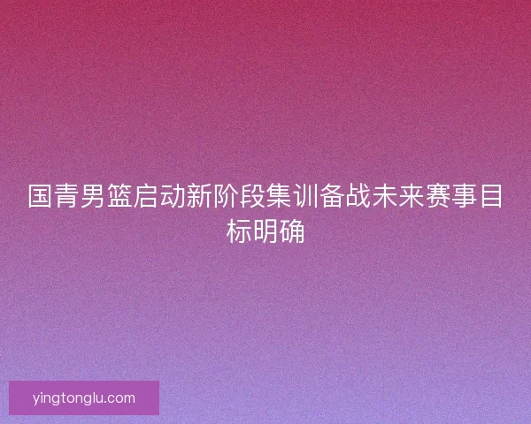 国青男篮启动新阶段集训备战未来赛事目标明确